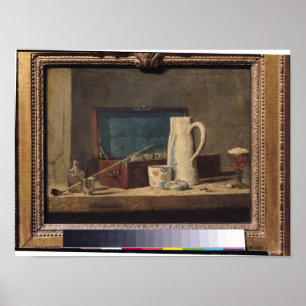 Poster Ainda vida das tubulações e de um vidro de beben