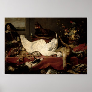 Poster Ainda vida do jogo e do marisco