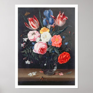 Pôster Ainda vida T32511 das flores em um vaso, 1661