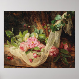 Poster "Ainda viva com Rosas no chão da floresta" - Lach