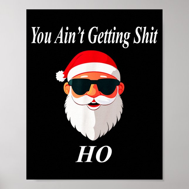 Poster Ain't Christmas Funny Naughty Dirty Raunchy Gift A (Frente)