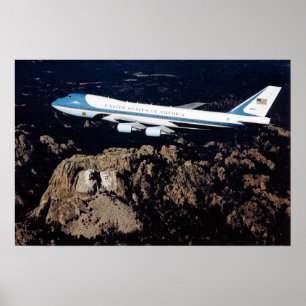 Pôster Air Force One o Monte Rushmore