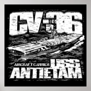 Poster Aircraft carrier Antietam