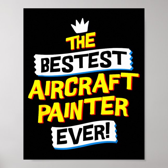 Poster Aircraft Painter, Funny Airplane Paint Job Occupat (Frente)
