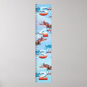 Pôster Aircraft warfare growth chart