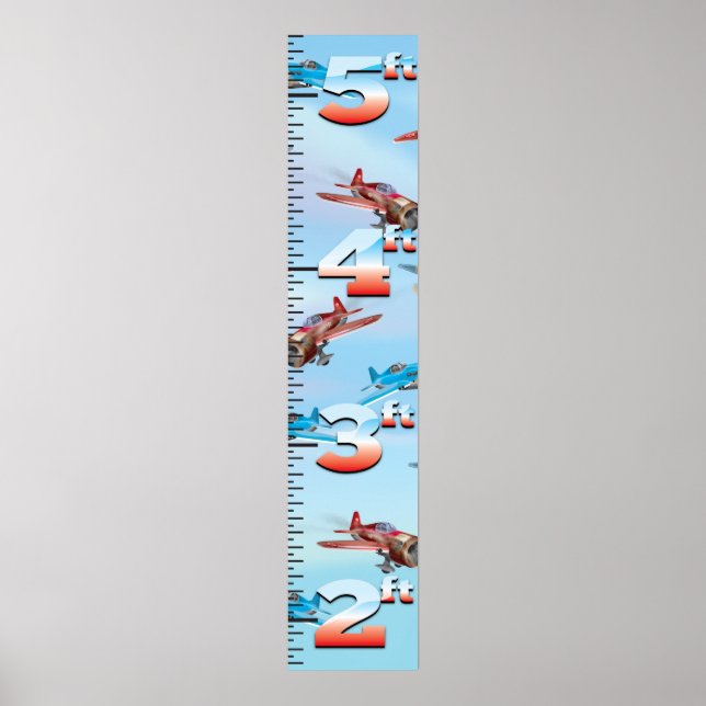 Pôster Aircraft warfare growth chart (Frente)