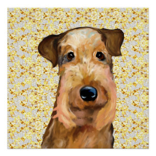 PÔSTER AIREDALE TERRIER