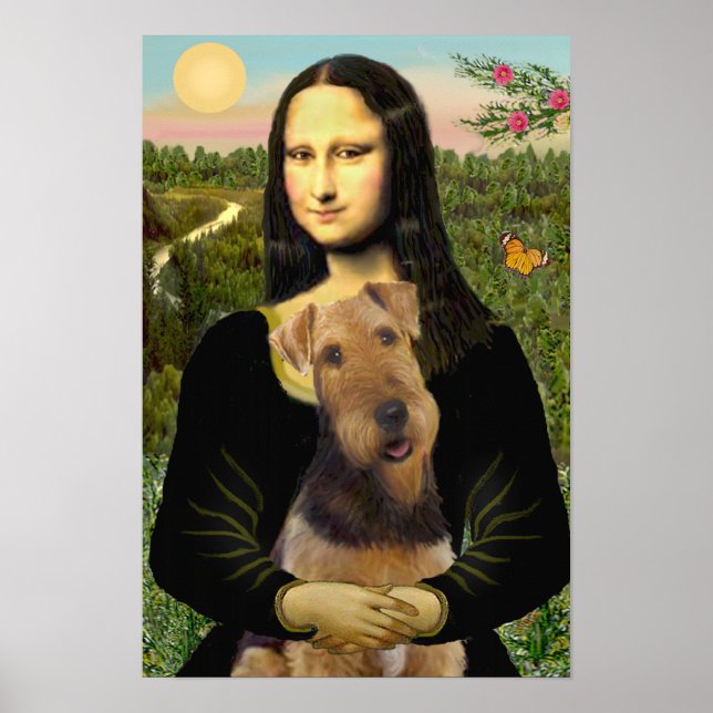 Poster Airedale Terrier (#1) e Mona Lisa (Frente)