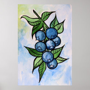 Poster Airelas com aquarela