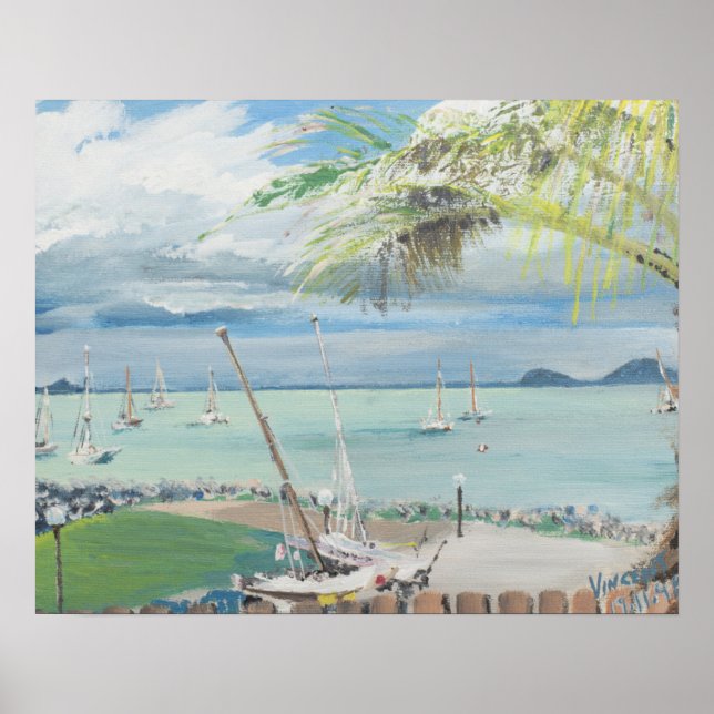 Poster Airlie Beach, Austrália. 1998 (Frente)