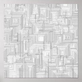 Poster Airy Layered Labyrinth Decoupage Template Line Art
