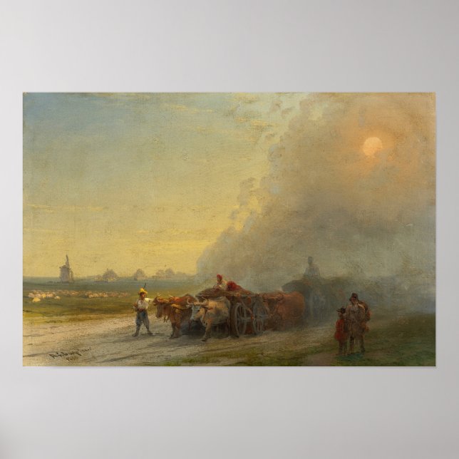 Poster Aivazovsky - Carroça de Bois (Frente)