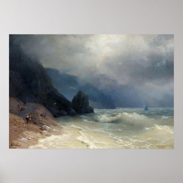 Poster Aivazovsky - Costa Marítima (Frente)