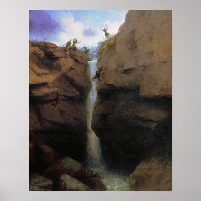 Poster Aivazovsky - Lava-Los Com Murídeos Em Gunib (Frente)