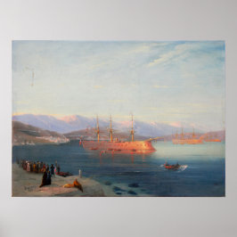 Poster Aivazovsky - Navios Franceses A Partir Do Mar Negr