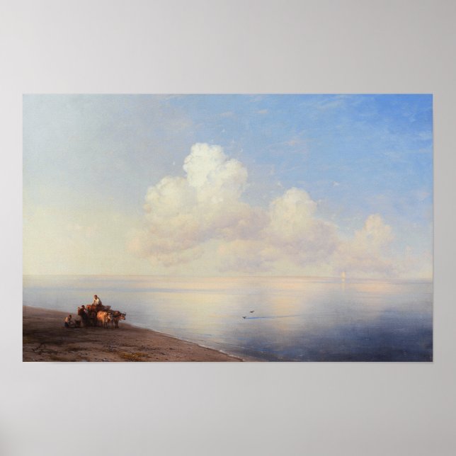 Poster Aivazovsky - Ruhige Ver 1887 (Frente)