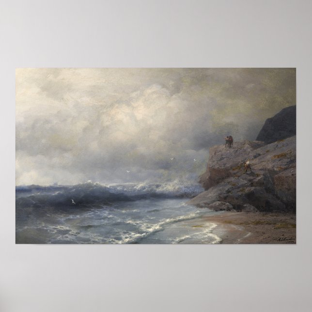 Poster Aivazovsky - Um Navio Em 1894 (Frente)