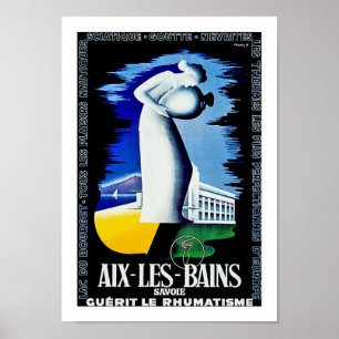 Poster Aix Les Bains ~ Savoie