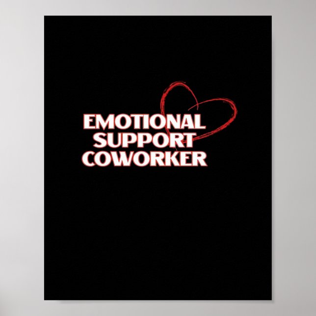 Poster Ajuda Emocional Clássica do Colega de Trabalho - B (Frente)