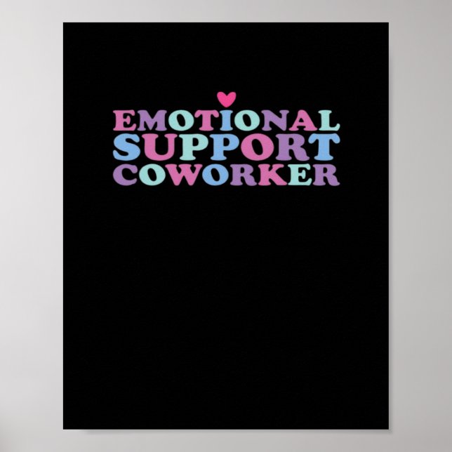 Poster Ajuda emocional Colega de trabalho Memória e Viral (Frente)