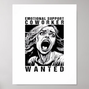 Poster Ajuda Emocional Cotrabalhador Queria Empregos Engr