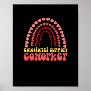 Poster Ajuda Emocional Coworker Bestie Clássica