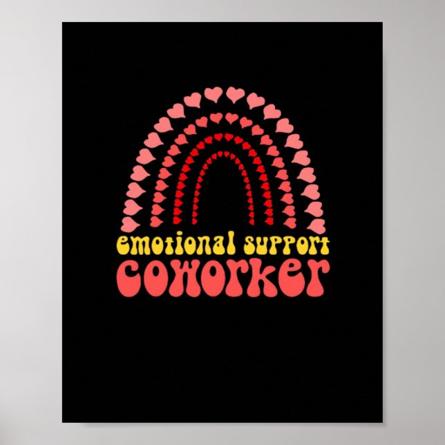 Poster Ajuda Emocional Coworker Bestie Clássica (Frente)