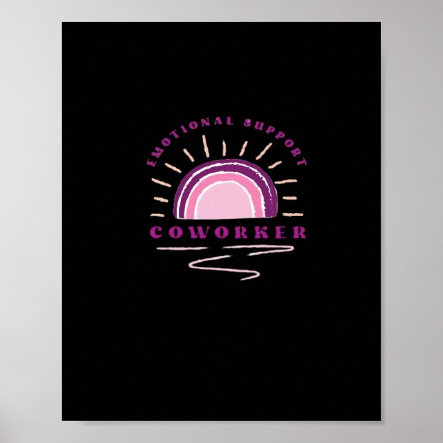 Poster Ajuda Emocional Coworker Essencial (Frente)