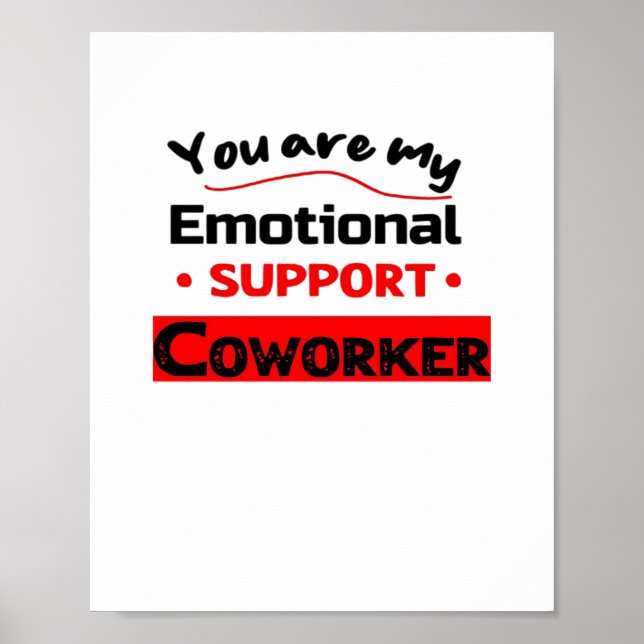 Poster Ajuda Emocional Coworker Sloth Vibes (Frente)