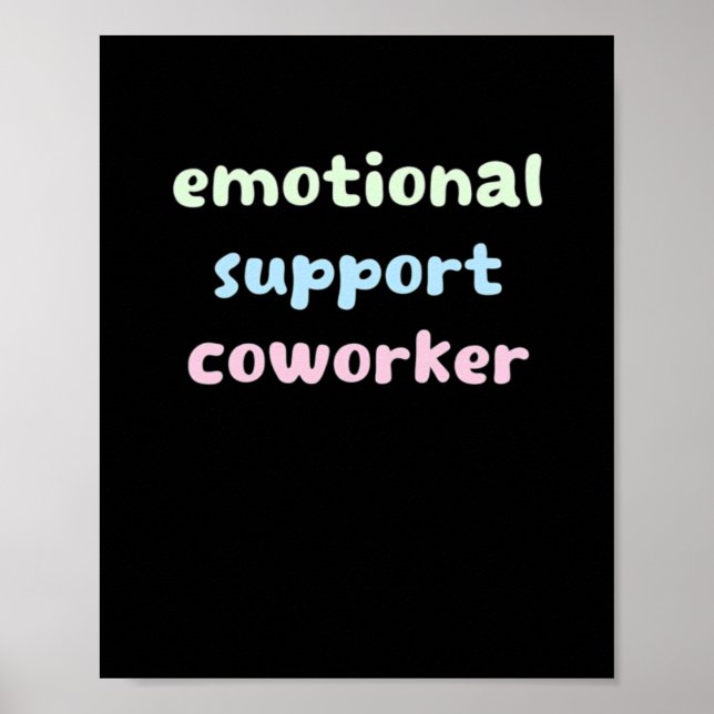 Poster Ajuda Emocional Coworker Trending Sloth (Frente)