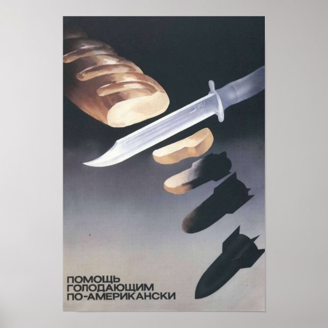 Poster Ajudando a propaganda da URSS ao estilo americano  (Frente)