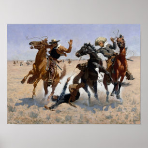 Poster Ajudando um camarada Remington Fine Art