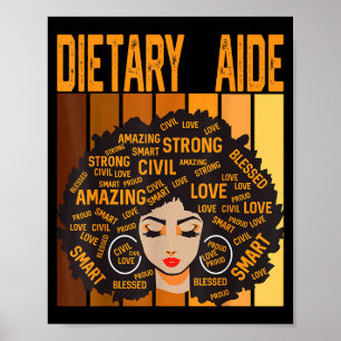 Poster Ajudante de Dieta Poderoso Mês da História Negra O