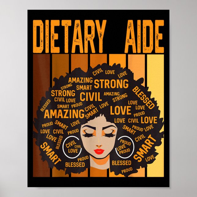 Poster Ajudante de Dieta Poderoso Mês da História Negra O (Frente)