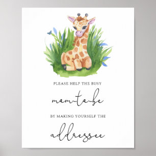 Poster Ajude a Mãe Atarefada que Está Esperando um Bebê a