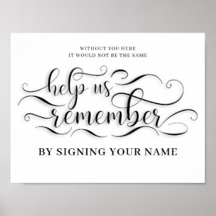 Poster Ajude-nos a lembrar o sinal de casamento
