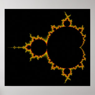 Poster ajustado impetuoso de Mandelbrot