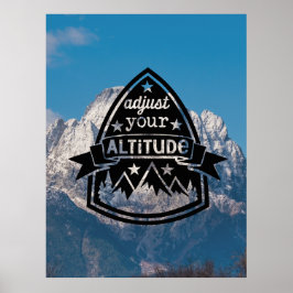 Poster Ajuste a sua altitude