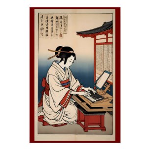 Pôster Ajustes antecipados do teclado