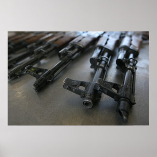 Poster AK-47 Espingardas de Assalto