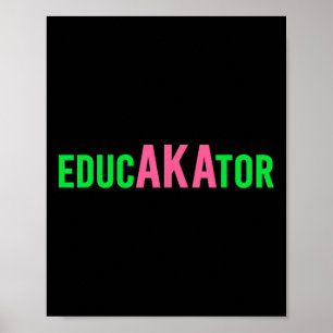 Poster Aka Educador Educadores Divertidos E Equipe De Pro