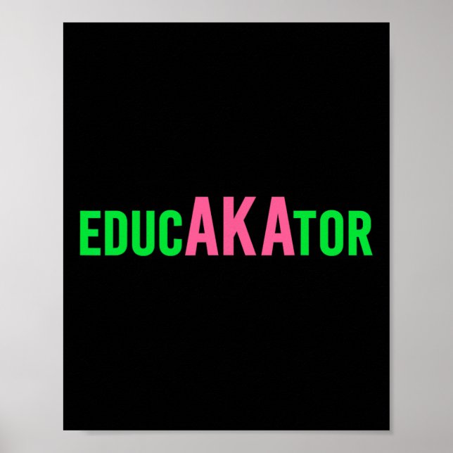 Poster Aka Educador Educadores Divertidos E Equipe De Pro (Frente)