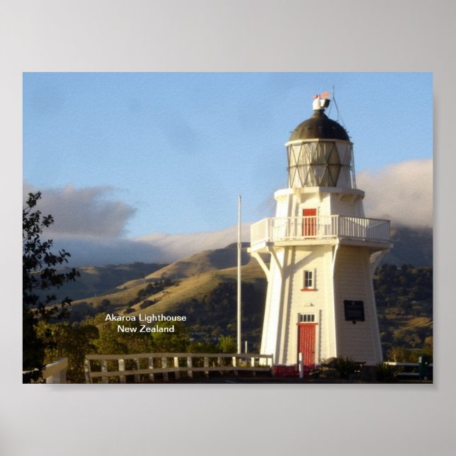 Poster Akaroa Lighthouse (Frente)