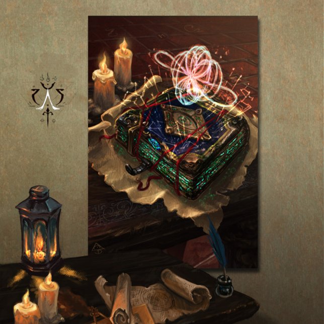 Poster Akasha Codex - mystical esoteric fantasy art (Criador carregado)