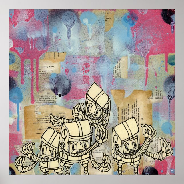 Pôster Akayo Robots (Frente)