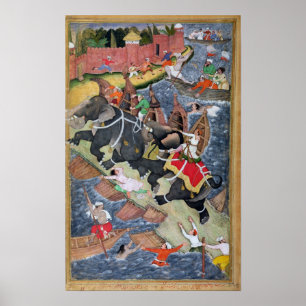 Pôster Akbar domestica o elefante selvagem, Hawa'i