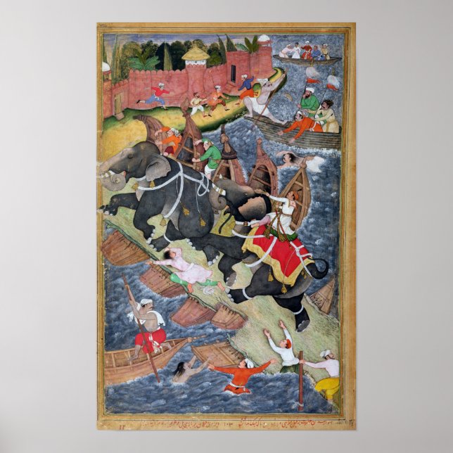 Pôster Akbar domina o Elefante Savage, Hawa'i (Frente)