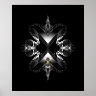 Poster Akcenled Emblem On Black by Xzendor7