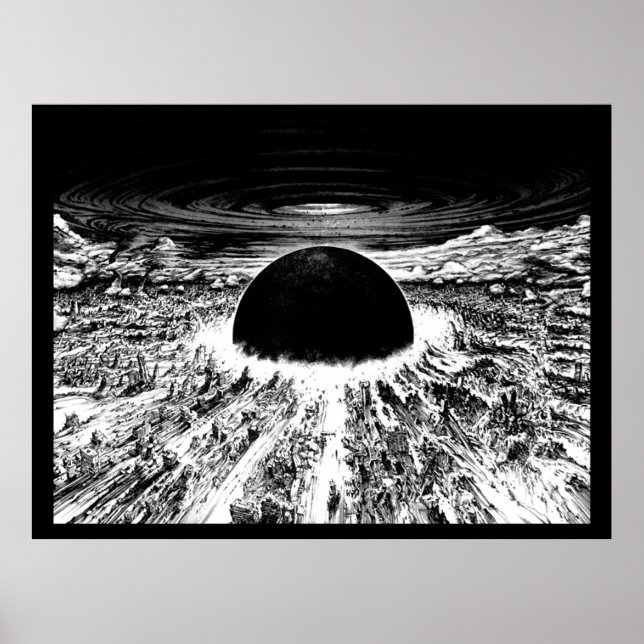 Poster Akira desperta explosão neo tokyo (Frente)