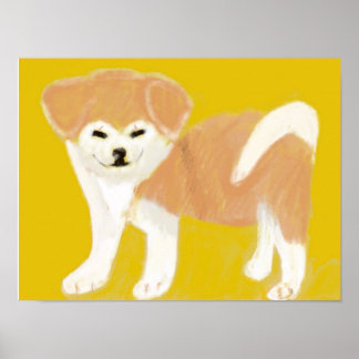 Poster Akita inu